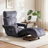Artiss Floor Lounge & Coffee Table Set, Adjustable Recliner End Table w/ Wheels