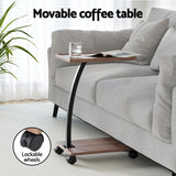 Artiss Floor Lounge & Coffee Table Set, Adjustable Recliner End Table w/ Wheels
