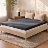 Giselle 18cm King Memory Foam Mattress Dual Feel Reversible Charcoal Foam