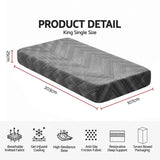 Giselle 25cm King Single Memory Foam Mattress Gel Infused Foam Removable Cover In Australia - Darrahopens