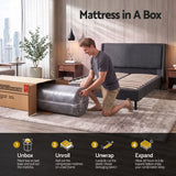 Giselle 25cm King Single Memory Foam Mattress Gel Infused Foam Removable Cover In Australia - Darrahopens