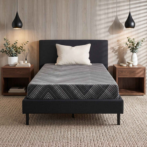 Giselle 25cm Single Memory Foam Mattress Gel Infused Foam Removable Cover In Australia - Darrahopens