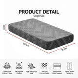 Giselle 25cm Single Memory Foam Mattress Gel Infused Foam Removable Cover In Australia - Darrahopens