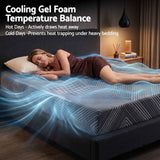 Giselle 25cm Single Memory Foam Mattress Gel Infused Foam Removable Cover In Australia - Darrahopens
