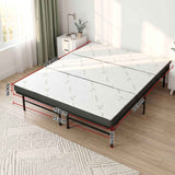 Giselle Folding Bed with Mattress Queen Portable Foldable Guest Bed Bamboo Cover In Australia - Darrahopens