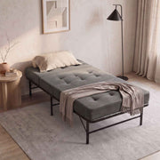 Giselle Single Folding Bed with Mattress Metal Frame Guest Bed 15cm Foam Foldable In Australia - Darrahopens