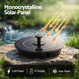 Gardeon Solar Fountain Pump Bird Bath Water Feature 17cm 165L/h Flow Black In Australia - Darrahopens
