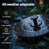 Gardeon Solar Fountain Pump Bird Bath Water Feature 17cm 165L/h Flow Black In Australia - Darrahopens