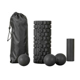 Everfit Foam Roller Set 4 in 1 Grid High Density Massager for Deep Tissue Trigger Point Myofascial Release Back Pain Muscle Recovery Gym Home Fitness Equipment with Storage Bag Supports 150kg