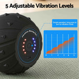 Everfit Electric Vibrating Peanut Massage Ball 5 Adjustable Levels High Power 3000RPM Motor 4D Floating Point Deep Tissue Trigger Point Muscle Relaxation Yoga Home Gym Type-C Rechargeable Support 80kg