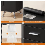 Artiss Manicure Table Nail Desk with Built-in Dust Collector Beauty Salon Station Drawers Shelves Wrist Cushion Black