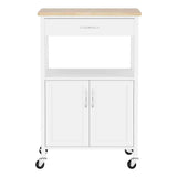 Artiss Kitchen Island Trolley Rolling Serving Cart Storage Drawer Cupboard 60cm