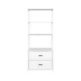 Artiss Bookshelf Display Shelf 2 Drawers 152CM White