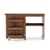 Artiss Folding Sewing Table Sewing Machine Desk Multi-functional Rolling Work Table Craft Station In Australia - Darrahopens