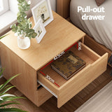 Artiss 2X Bedside Table 2 Drawers Nightstand Pine