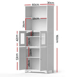 Artiss Buffet Sideboard Cabinet Pantry Kitchen Bathroom Storage Cupboard 160cm