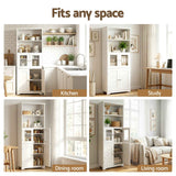 Artiss Buffet Sideboard Cabinet Pantry Kitchen Bathroom Storage Cupboard 160cm