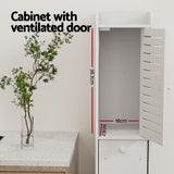 Artiss 2X Bathroom Toilet Storage Cabinet Laundry Tallboy Cupboard