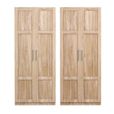 Artiss 2x Buffet Sideboard Cabinet Pantry Hutch Kitchen Storage Organiser Pine