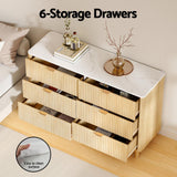 Artiss 6 Chest of Drawers Dresser Table Pine - Premium AU Stock