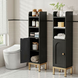 Artiss 2X Bathroom Storage Cabinet Floor Organizer Toilet Corner Adjustable Black