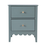 Artiss 2X Bedside Table 2 Drawers Bedroom Storage Nightstand Green