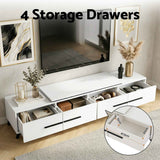 Artiss Extendable TV Cabinet Entertainment Unit Stand White
