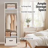 Artiss 2X Wardrobe Clothes Closet Storage Organiser Shelf White