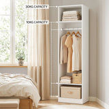 Artiss 2X Wardrobe Clothes Closet Storage Organiser Shelf White