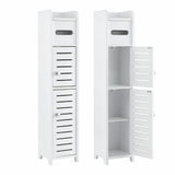 Artiss 2x Bathroom Storage Cabinet 3-Tier Toilet Paper Holder Organizer White | darrahopens.com.au Premium AU Stock