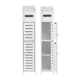 Artiss 2x Bathroom Storage Cabinet 3-Tier Toilet Paper Holder Organizer White | darrahopens.com.au Premium AU Stock