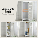 Artiss 2x Bathroom Storage Cabinet 3-Tier Toilet Paper Holder Organizer White | darrahopens.com.au Premium AU Stock