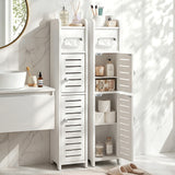Artiss 2x Bathroom Storage Cabinet 3-Tier Toilet Paper Holder Organizer White | darrahopens.com.au Premium AU Stock