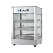 Devanti Commercial Food Warmer 850W 3 Shelf Heated Display Cabinet