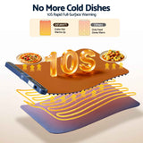 Devanti Food Warming Mat 60 x 38cm Electric Food Warmer With Timer In Australia - Darrahopens