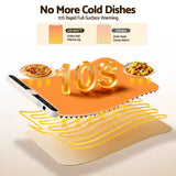 Devanti Food Warming Mat 60 x 38cm Electric Food Warmer With Timer White In Australia - Darrahopens