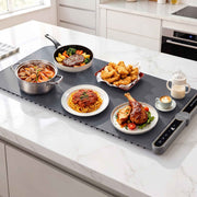 Devanti Food Warming Mat 80cm Electric Food Warmer Roll Up Buffet Tray Grey In Australia - Darrahopens