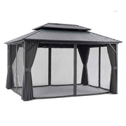 Instahut 3x4.25m Gazebo Hardtop Steel Roof Outdoor Pavilion In Australia - Darrahopens