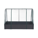 Green Fingers Raised Garden Bed with Mesh Netting Galvanised Planter Box Bird Proof 180x90x120cm