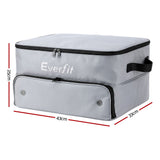 Everfit Golf Trunk Organizer for Car, 2-Tier Golf Storage Bag with Ventilated Shoe Compartment Grey