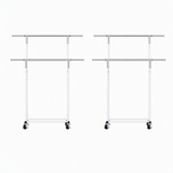 Artiss 2X Clothes Rack Double Rod Airer Rail Coat Stand Adjustable Hanger