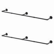Artiss Clothes Rack Garment Rail Metal Industrial Pipe Wall Mounted 2 Pack