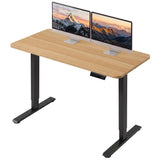 Artiss Electric Standing Desk Height Adjustable Table 120cm Natural Black