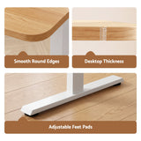Artiss Electric Standing Desk Height Adjustable Table 120cm Natural White