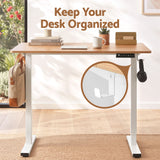 Artiss Standing Desk Electric Adjustable Ergonomic Office Table 100cm Oak