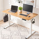 Artiss Standing Desk Electric Adjustable Ergonomic Office Table 100cm Oak