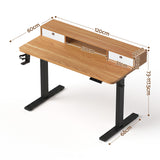 Artiss Electric Standing Desk Height Adjustable Home Office 120cm Oak