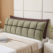 Giselle Bedding Headboard Pillow with Double-Layer Storage Wedge Reading Backrest with Adjustable Filling, Chenille Bed Rest Cushion for Daybed, Dorm, and RV King In Australia - Darrahopens