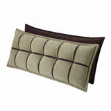 Giselle Bedding Headboard Pillow with Double-Layer Storage Wedge Reading Backrest with Adjustable Filling, Chenille Bed Rest Cushion for Daybed, Dorm, and RV Queen