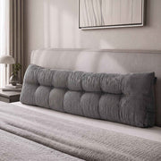 Darrahopens Home & Garden > Bedding > Pillows Giselle Headboard Pillow for Sitting in Bed, Upgraded Shredded Foam Reading Wedge Cushion for Lumbar Support, 320g Corduroy Backrest with Side Pockets for Dorm Daybed, King In Australia - Darrahopens